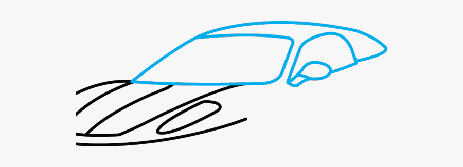 Ferrari Car Drawing, Transparent Clipart