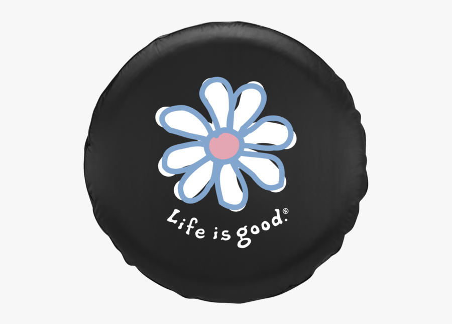 Daisy Tire Cover - Life Is Good Daisy Tire Cover, Transparent Clipart