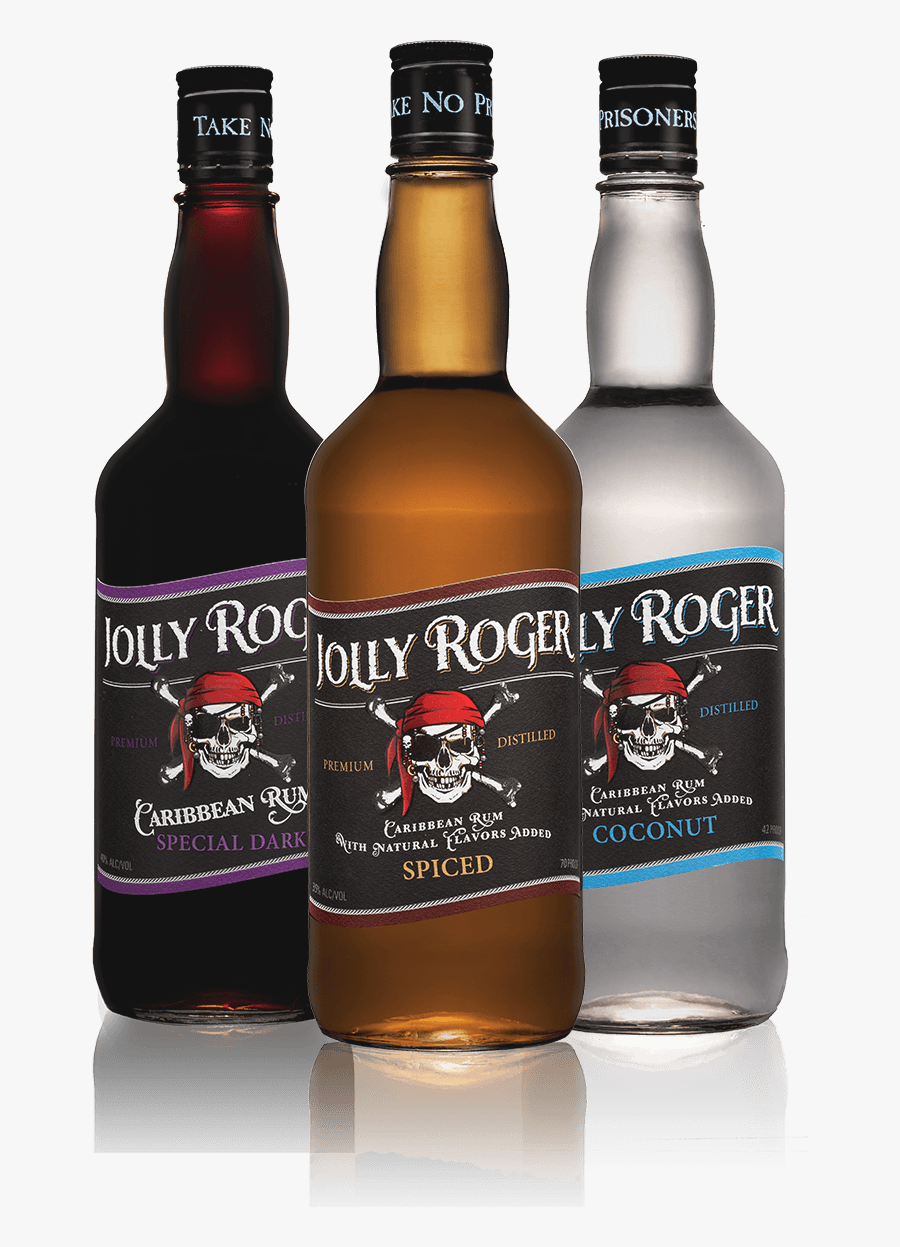 Clip Art Jolly Juice - Jolly Roger Spiced Rum, Transparent Clipart