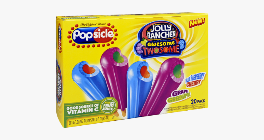 Popsicle Jolly Rancher Awesome Twosome, Transparent Clipart