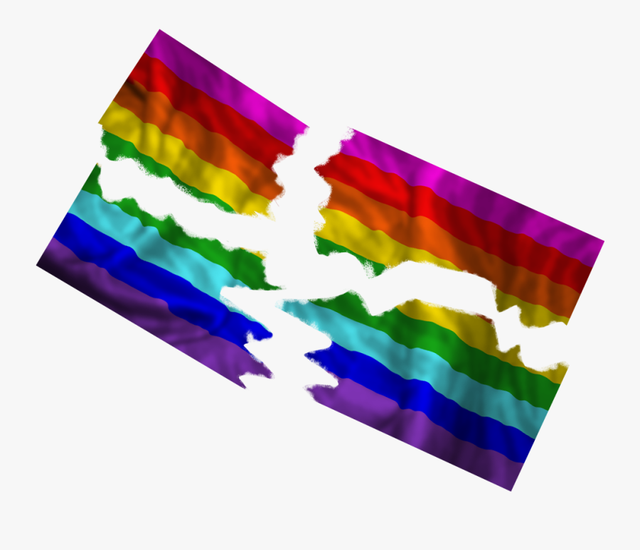 Rainbow Flag By Cjf20 - Rainbow Flag Png Torn, free clipart download, png, ...