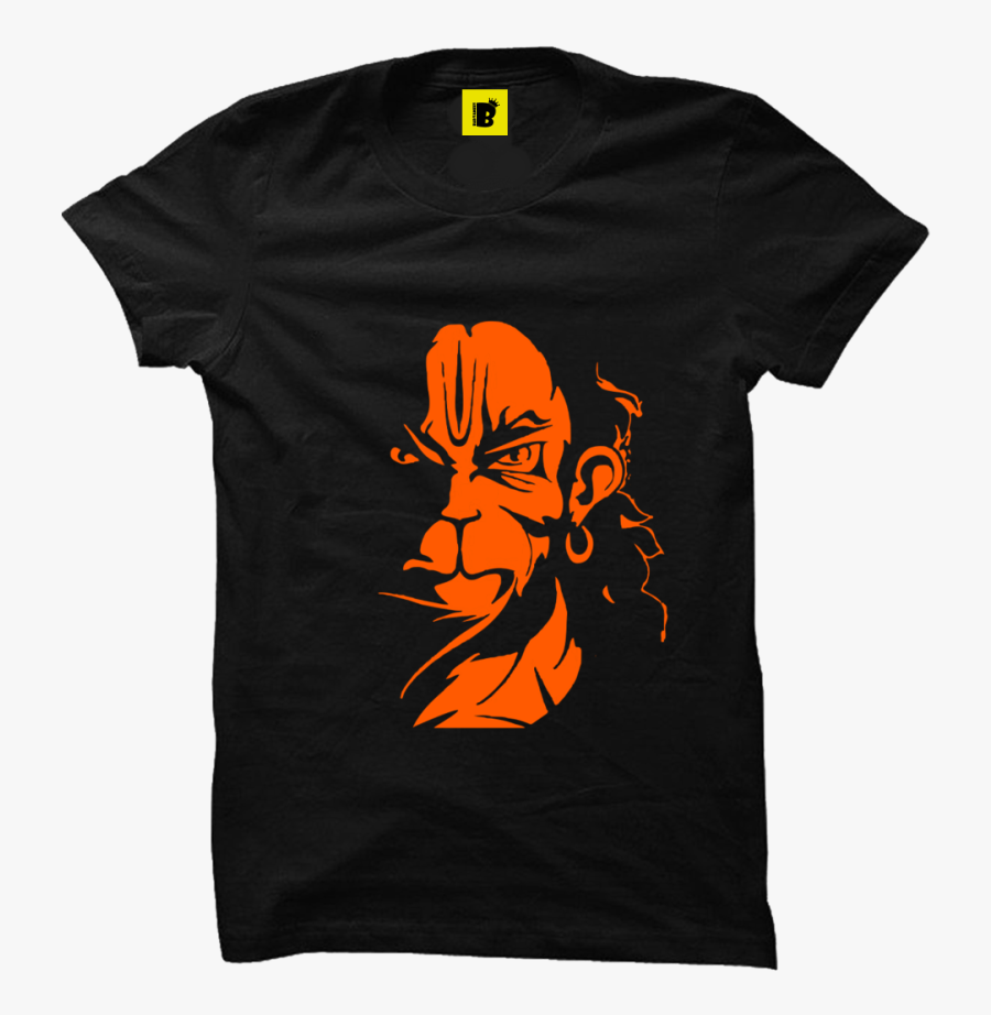 Hanuman Ji Black Powerful T-shirt - Hanuman T Shirt, Transparent Clipart