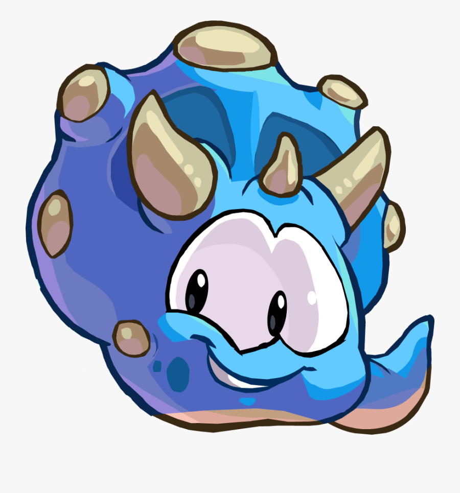 Club Penguin Wiki - Club Penguin Puffle Triceratops, Transparent Clipart