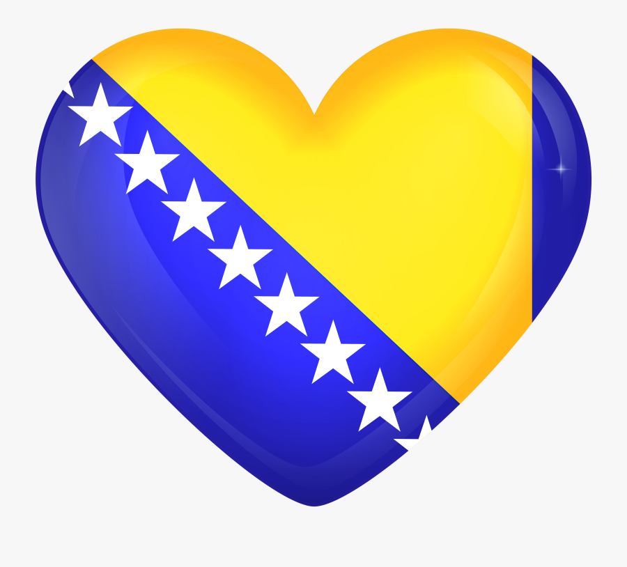 Bosnia And Herzegovina Flag Png Clipart , Png Download - Bosnia Flag, Transparent Clipart