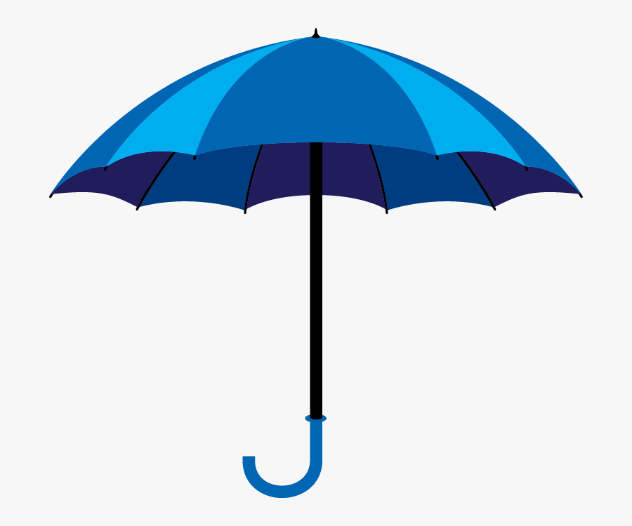 Kisspng Umbrella Blue Royalty Free Illustration Blue - Blue Umbrella Vector, Transparent Clipart