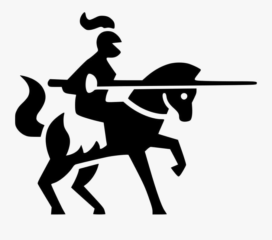 Computer Icons Knight Desktop Wallpaper - Knight On Horse Silhouette, Transparent Clipart