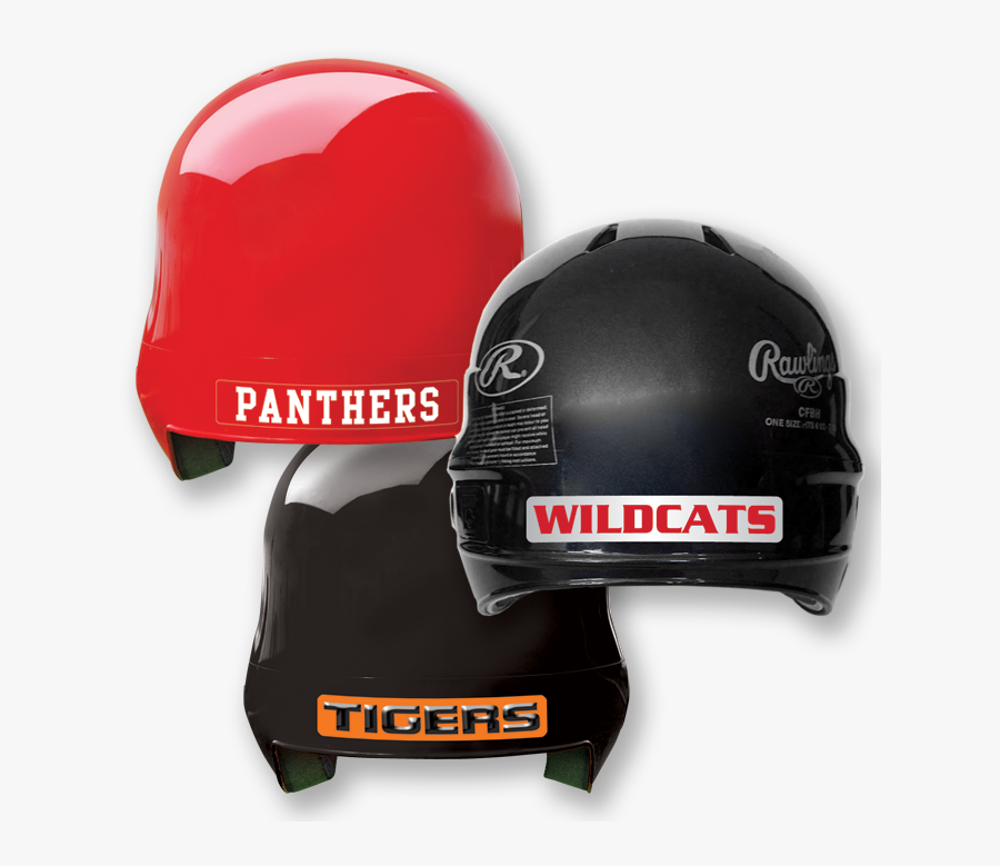Baseball Bat Clipart Helmet - Cool Softball Helmet Decals, Transparent Clipart