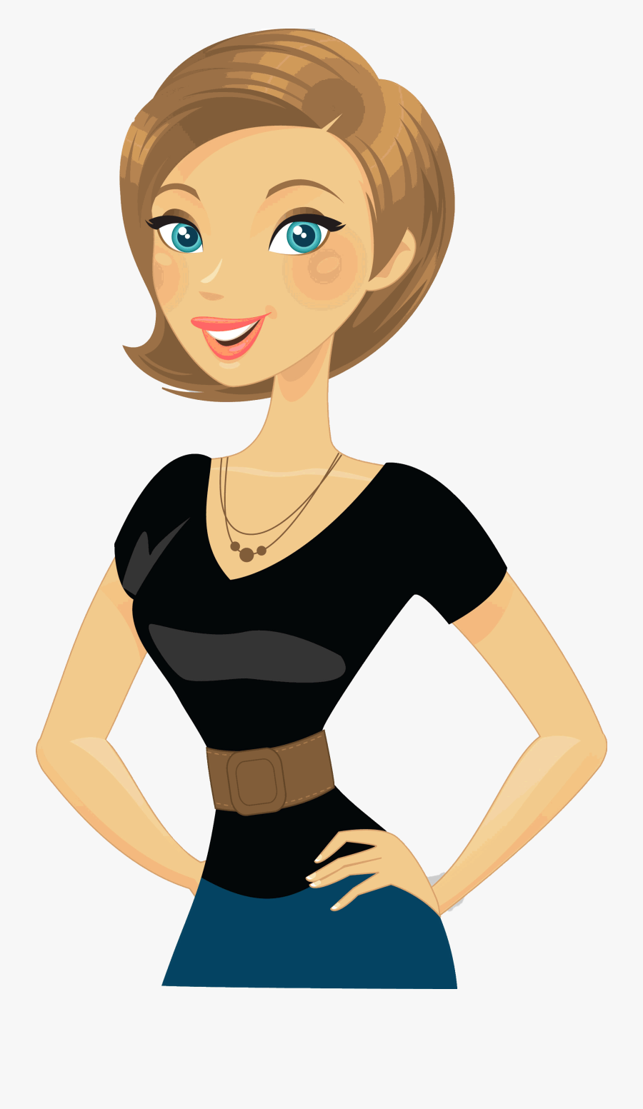 Bend Dentist - Female A Person Cartoon, Transparent Clipart