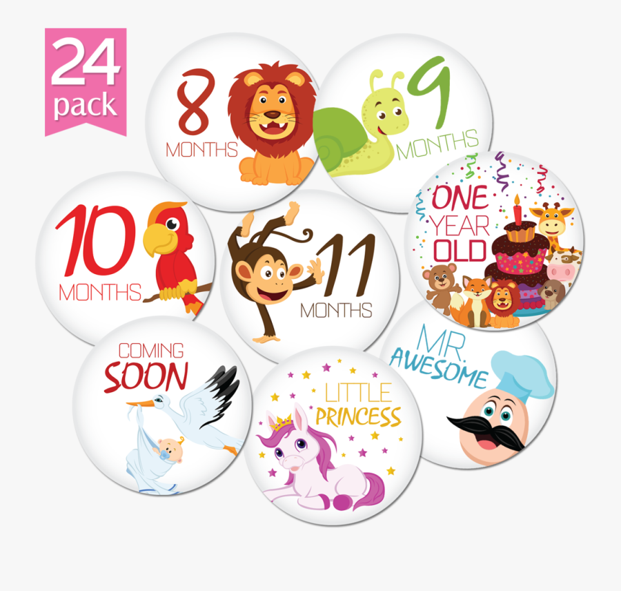 One Month Sticker Png - Infant, Transparent Clipart