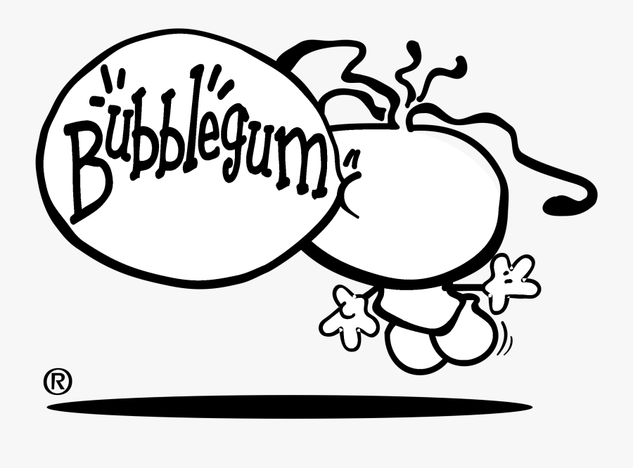 Bubblegum Logo Black And White - Bubblegum Club, Transparent Clipart