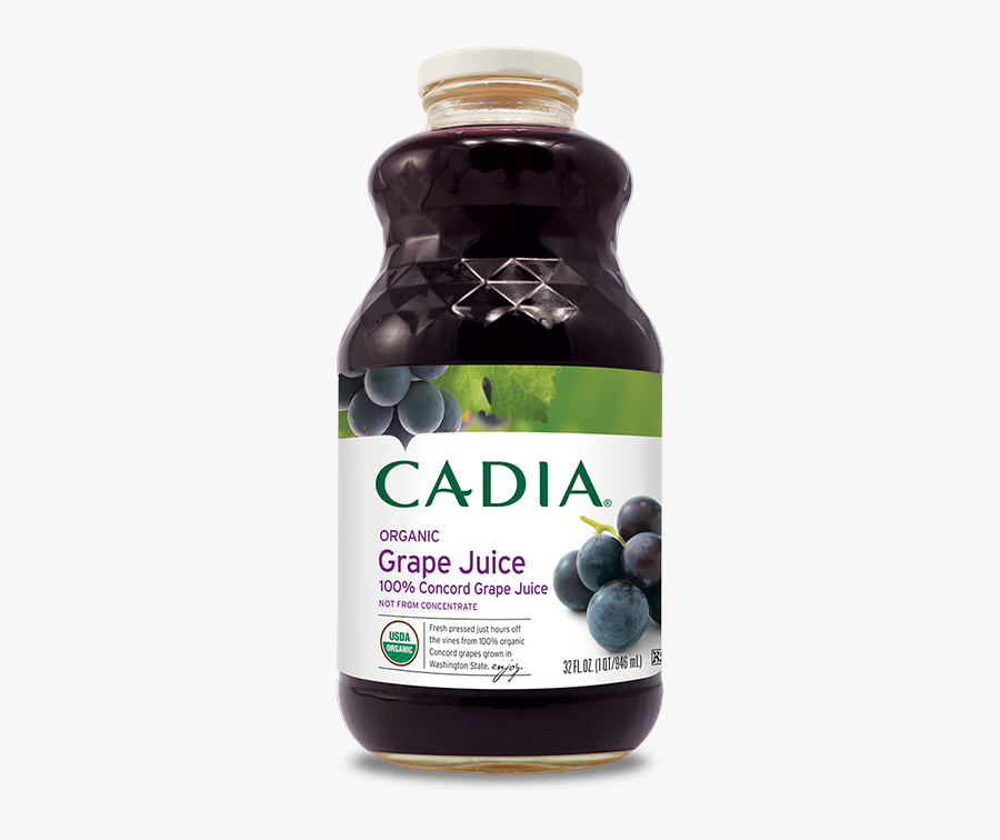 Cadia Freshpressed From Organic - Organic Concord Grape Juice, Transparent Clipart