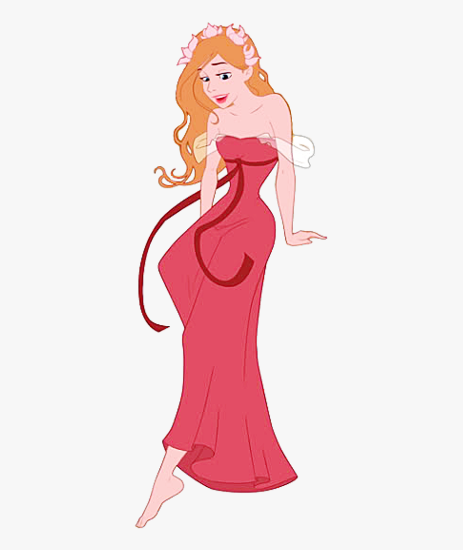 Beautiful Princess Giselle-gh802 - Promcess Giselle Pink Dress, Transparent Clipart