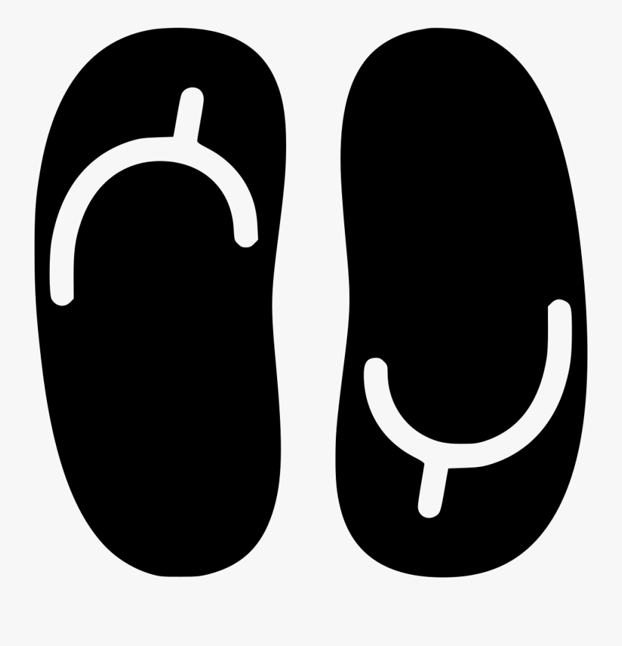 Beach Sandals Png Silhouette Flip Flops Svg Free Transparent Clipart Clipartkey