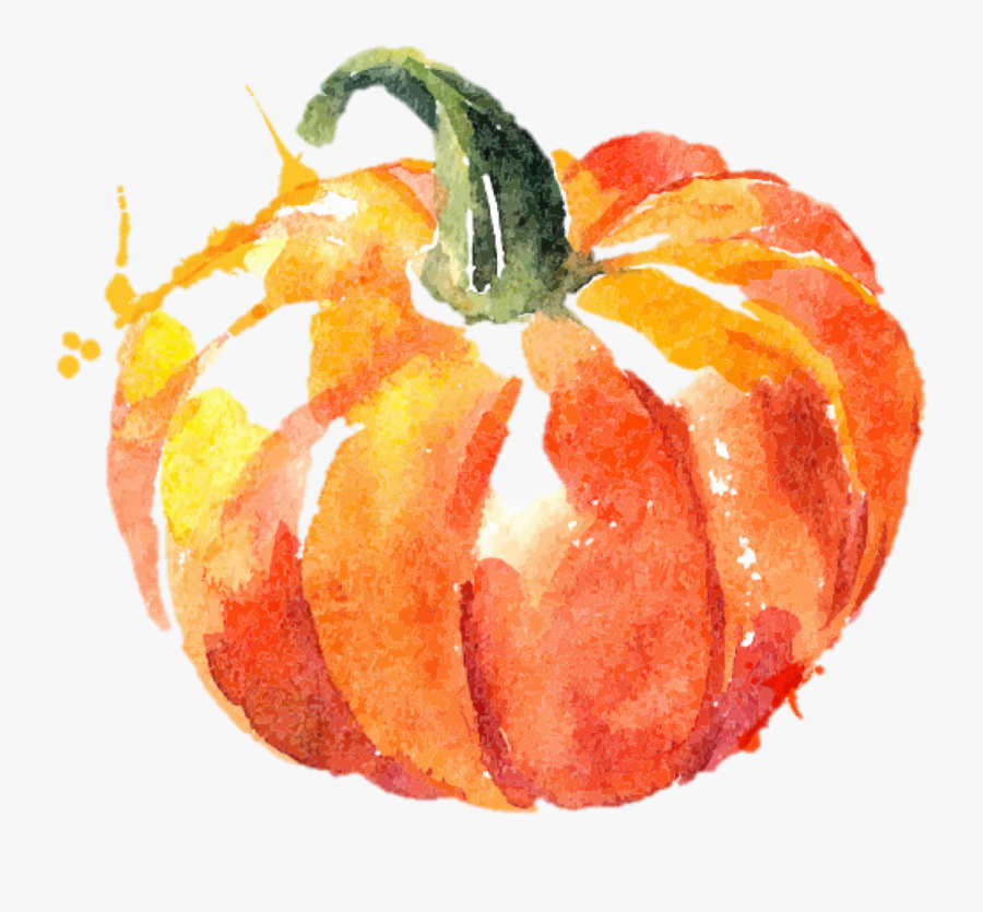 Transparent Pumpkin Png - Watercolor Pumpkin Png , Free Transparent