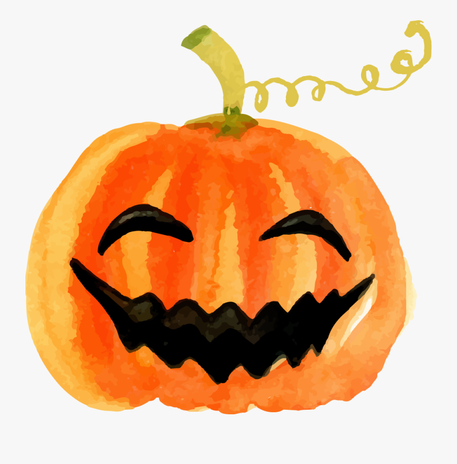 Clip Art Pumpkin Calabaza Jack O - Pumpkin Png Halloween, Transparent Clipart