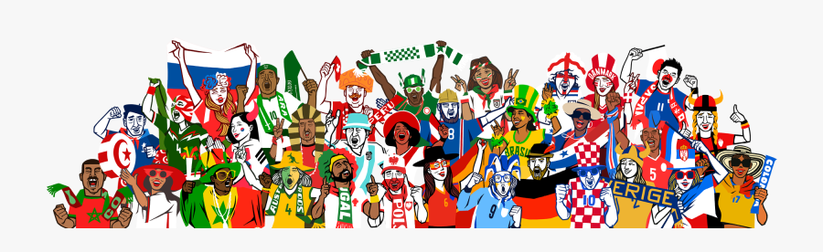 Transparent Soccer Team Clipart - World Cup Soccer Illustration, Transparent Clipart