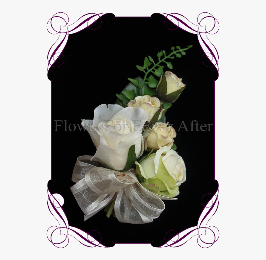 Silk Artificial Ivory Rose Pin Corsage For A Formal - Price Of Artificial Boutonniere, Transparent Clipart