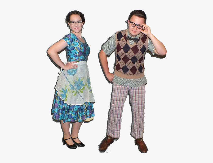 Costume 1950s Sock Hop Fashion Nerd - 1950's Sock Hop Fashion Men, Transparent Clipart