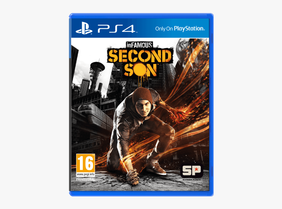 Clip Art Cool Playstation Games Infamous - Infamous Second Son Game Case, Transparent Clipart