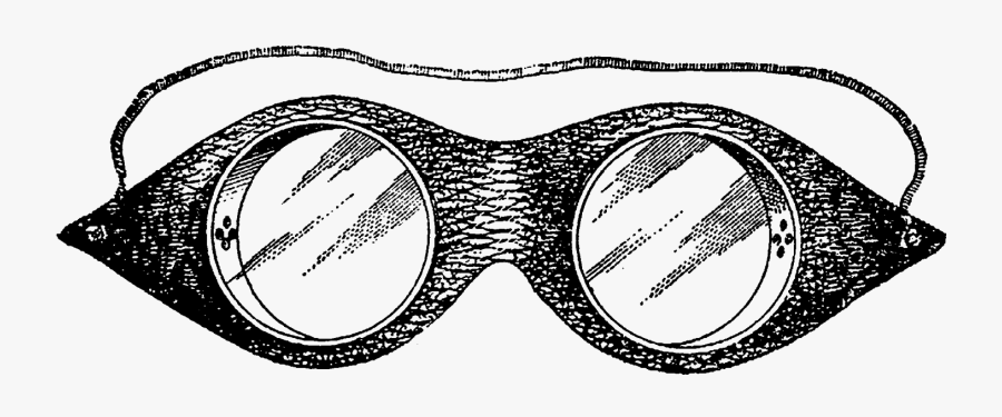 Old Goggles Illustration, Transparent Clipart