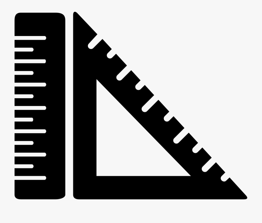 Ruler And Square Measuring Tools - Measuring Tools Logo, Transparent Clipart