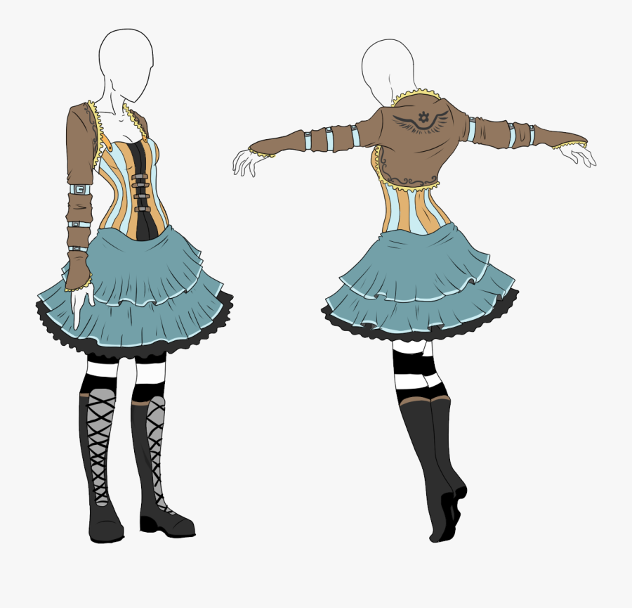 Outfit Drawing Steampunk Huge Freebie Download For - Clothing, Transparent Clipart