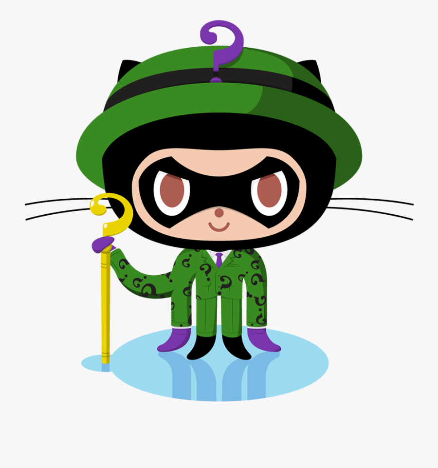 Json At Master - Github Octocat, Transparent Clipart