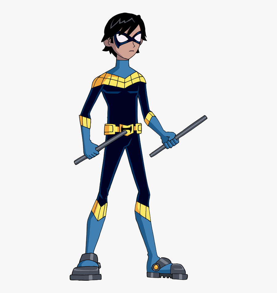 Nightwing Clipart Comic Transparent - Batman The Animated Series Damian Wayne, Transparent Clipart