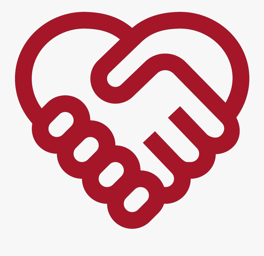 Heart Handshake Icon - Long Distance Pain, Transparent Clipart