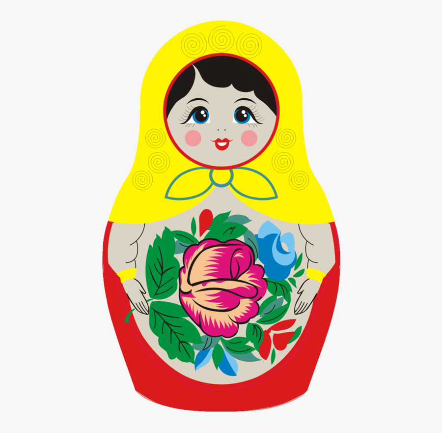 Transparent Matryoshka Doll Clipart - Matryoshka Doll, Transparent Clipart