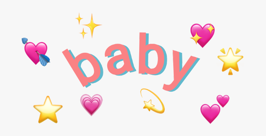 #baby #emoji #crown - Heart, Transparent Clipart