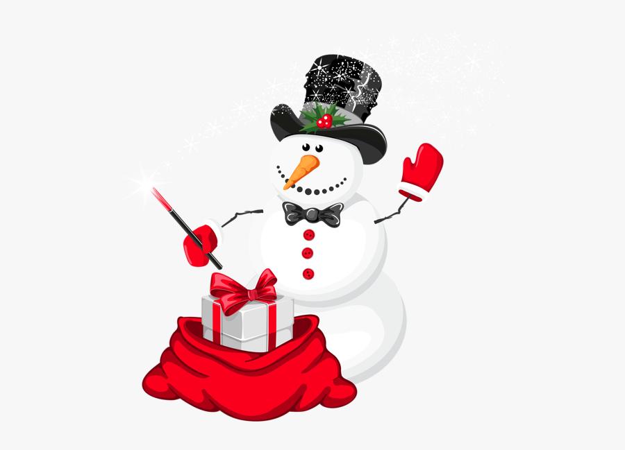 Christmas Funny Snowman Clipart, Transparent Clipart