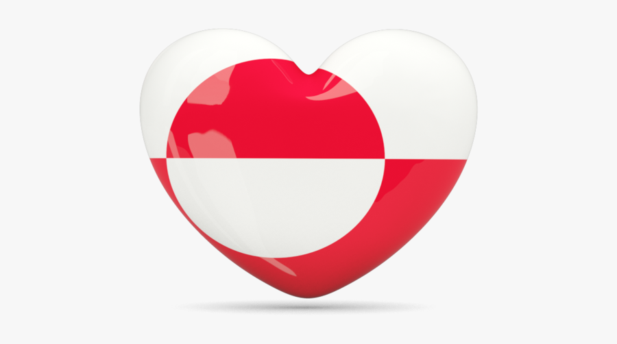 Download Flag Icon Of Greenland At Png Format - Heart, Transparent Clipart