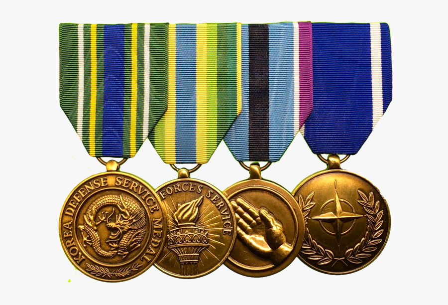 Medal Mounting, Large Medals, Usaf, Bottom Row - Gold Medal, Transparent Clipart