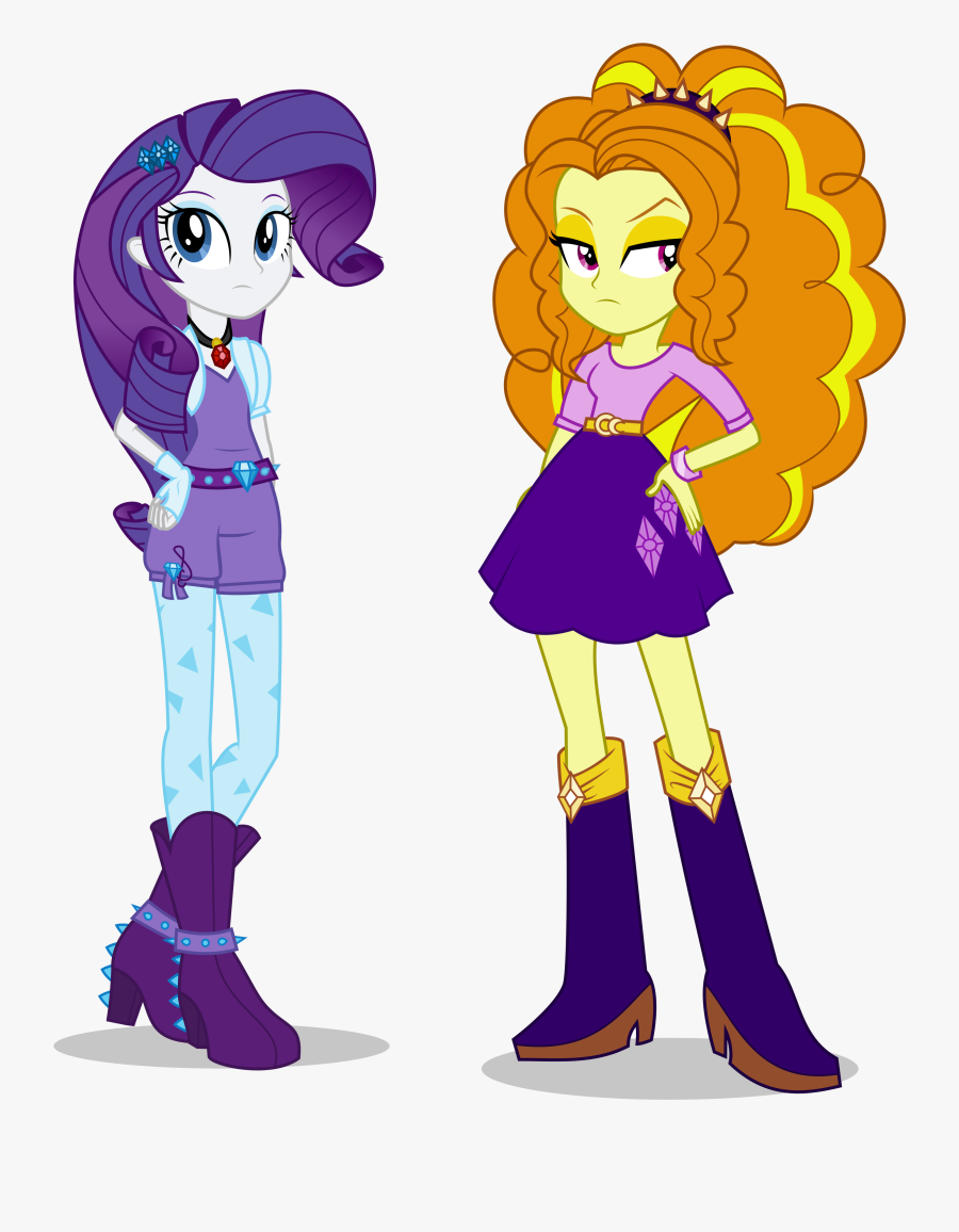 Clothing Clipart Extra Clothes - Adagio Dazzle And Rarity, Transparent Clipart