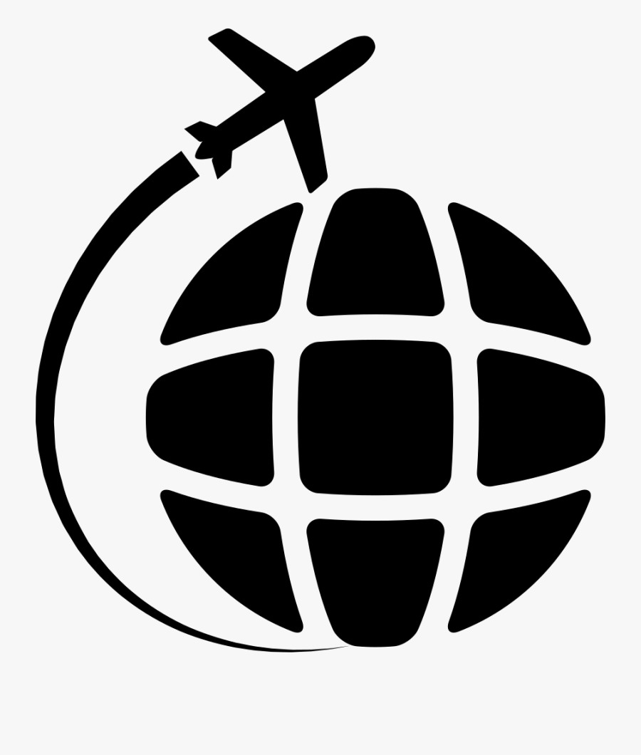 Airplane Travel Around The World Comments - Around The World Icon Png, Transparent Clipart