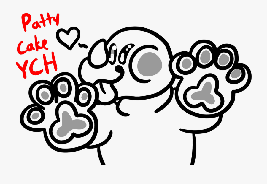 Patty Cake Lineart, Transparent Clipart