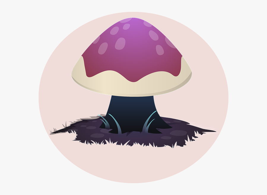 Psychedelic Mushroom Skin Pink - Mushroom, Transparent Clipart