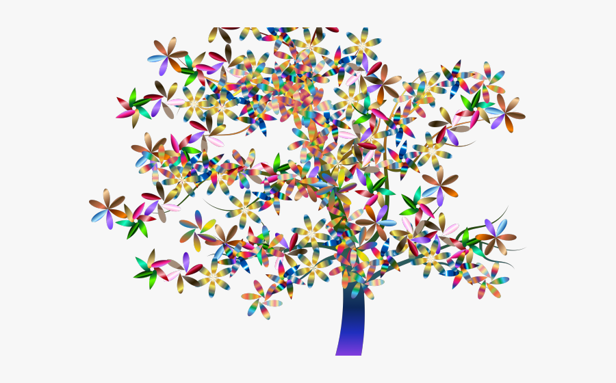 Colorful Tree Icon Png, Transparent Clipart