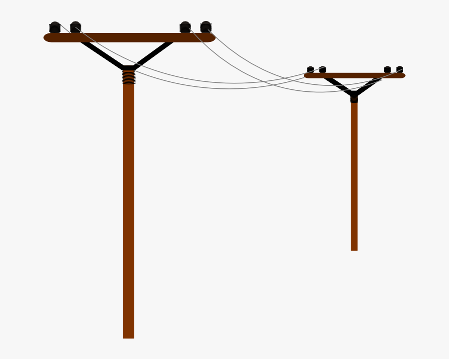 Utility Pole Public Utility Electricity Clip Art - Telephone Wire Pole Drawing, Transparent Clipart