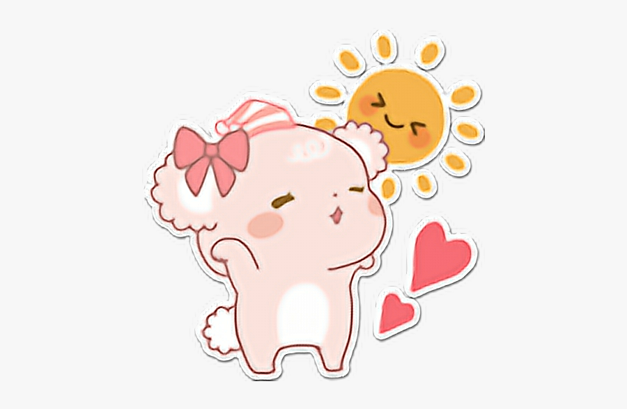 #sugarcubs #girl #goodmorning #sunny #wakeup #cute - Messenger Stickers Sugar Cubs, Transparent Clipart