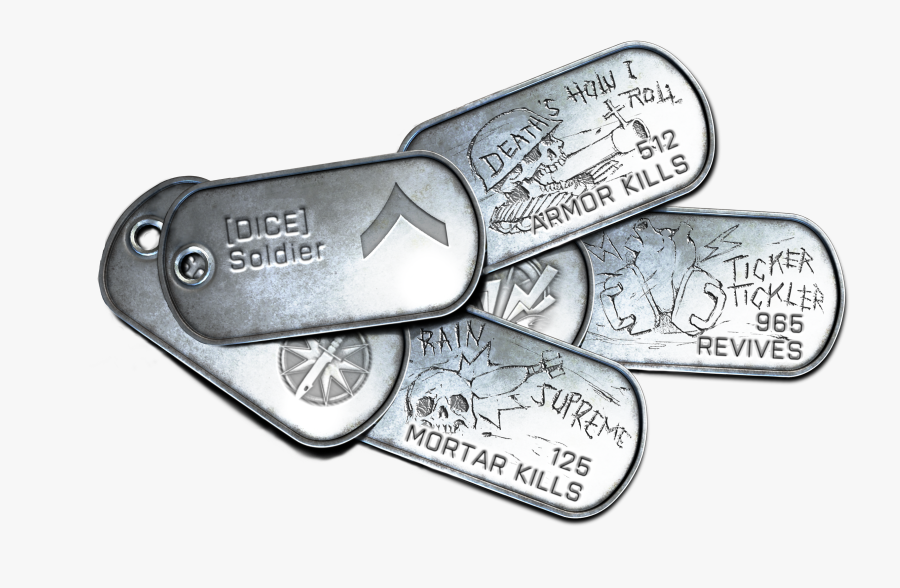 Transparent Dog Tag Png - Battlefield 3 Dog Tags, Transparent Clipart