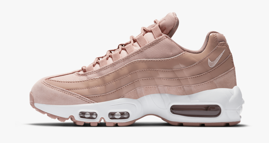 Air Max 95 W Particle Pink/silt Red/white - Nike Air Max 95 Particle Pink White, Transparent Clipart