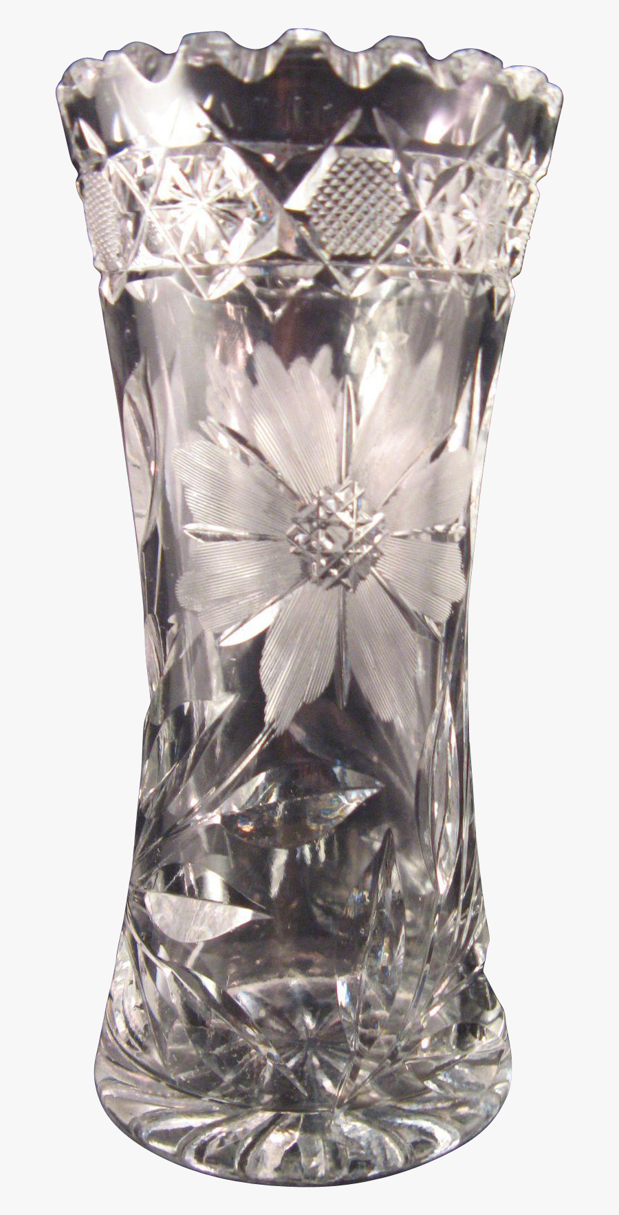 Clip Art Vintage Small Lead Cut - Lead Crystal Flower Vases, Transparent Clipart