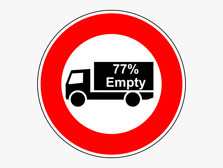 How To Solve The Empty Truck Dilemma In Malaysia - ป้าย จราจร รถ บรรทุก, Transparent Clipart