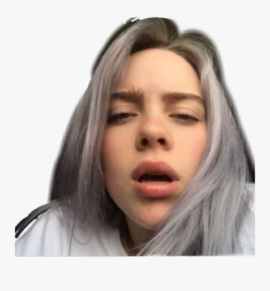 #billieeilish #greyhair #billie #eilish #oh #confused - Belli Elish, Transparent Clipart