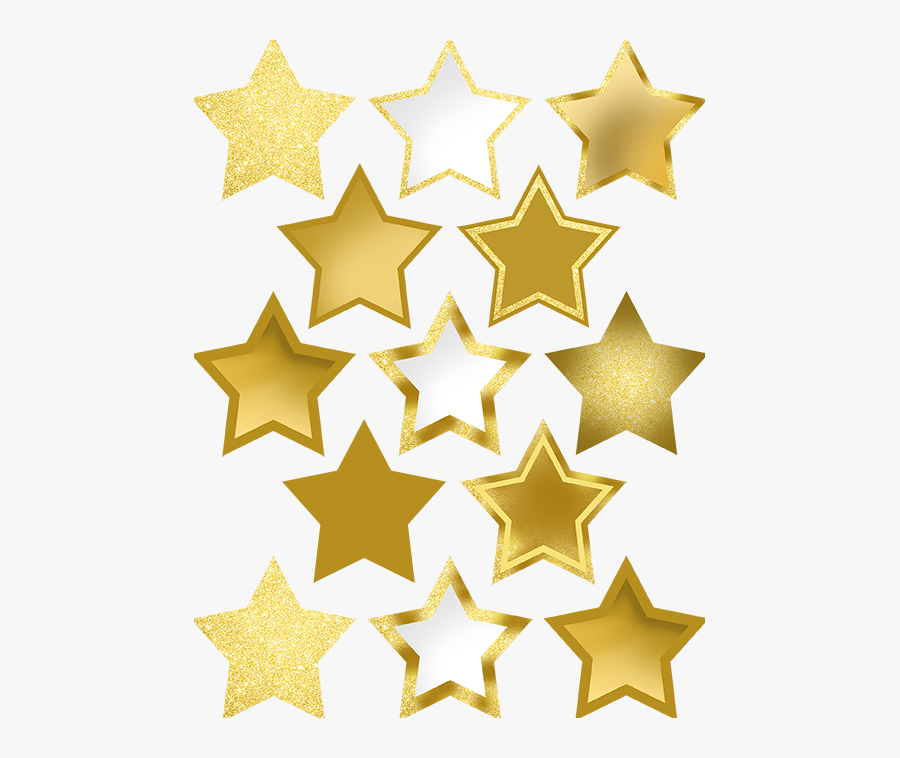 Bedruckte Oblaten Stern Goldoptik , Transparent Cartoons, Transparent Clipart