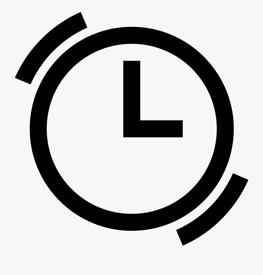 There Is A Circle And Inside The Circle There Are Two - Windows 10 Clock Icon, Transparent Clipart