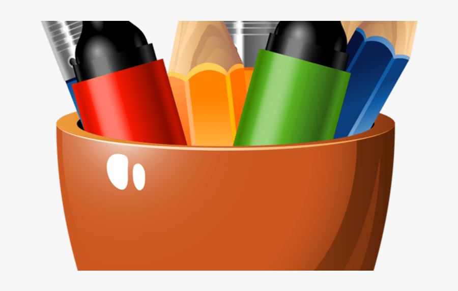 Transparent Paint Supplies Clipart - Clipart Pencils And Markers, Transparent Clipart