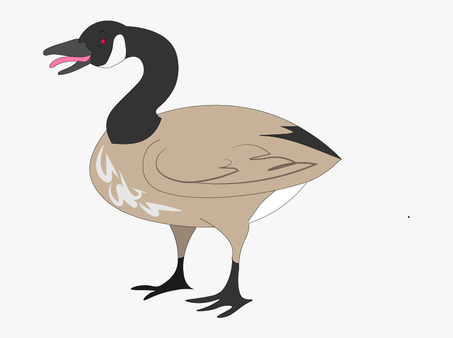 Canada Goose Illustrated For A North By Northwestern - Canadian Goose Clipart, Transparent Clipart